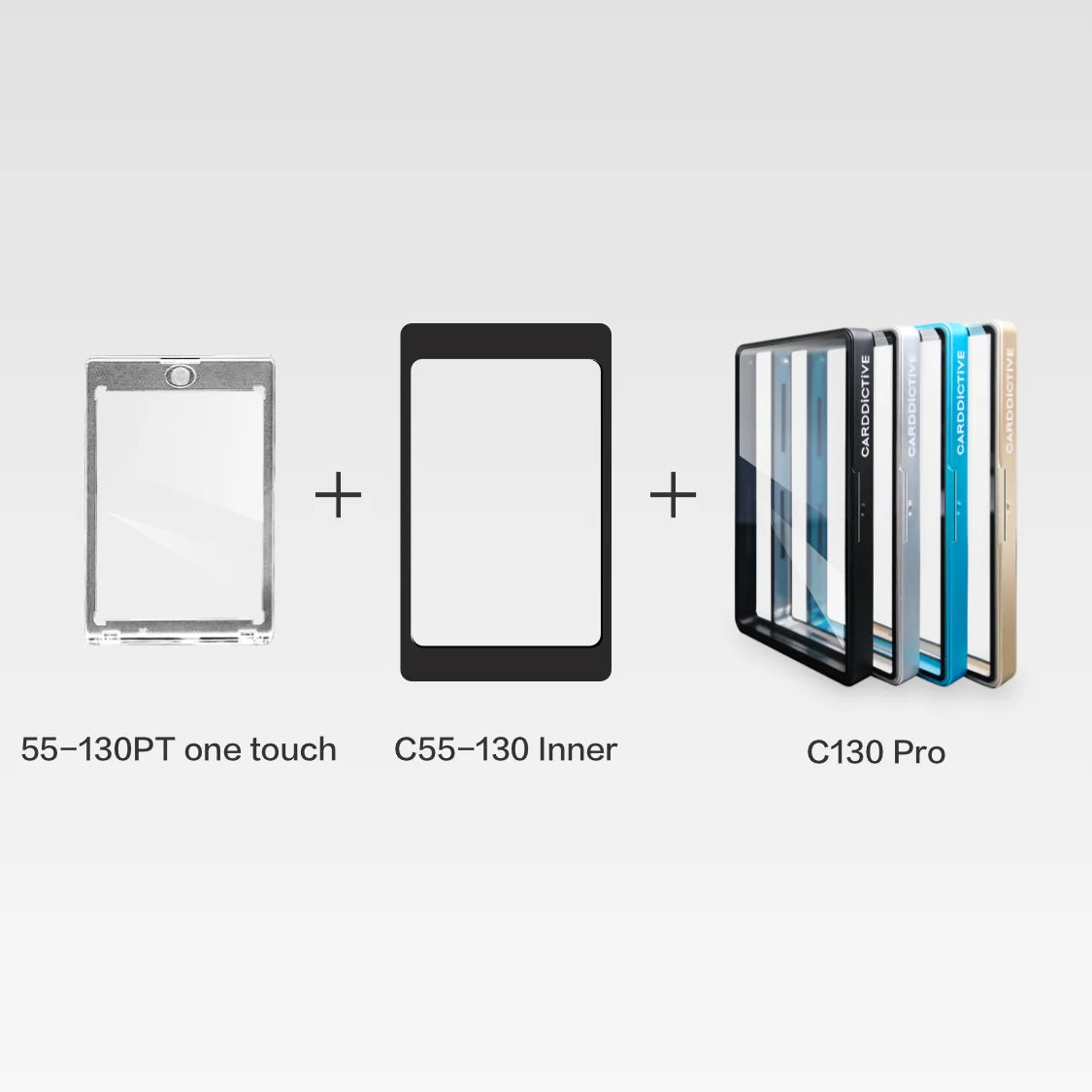 Carddictive 55-130PT One Touch with C55-130 Inner and C130 Pro fit guide