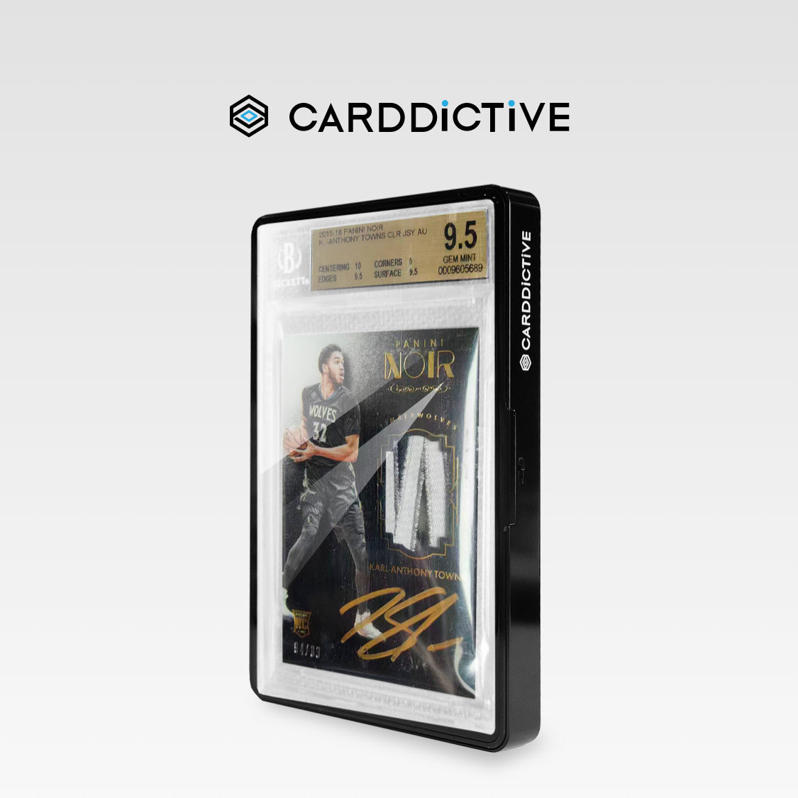 Carddictive CB130-Pro Black Prizm BGS thick slab protector